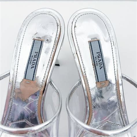 prada sandals ebay|Prada plexiglass sandals.